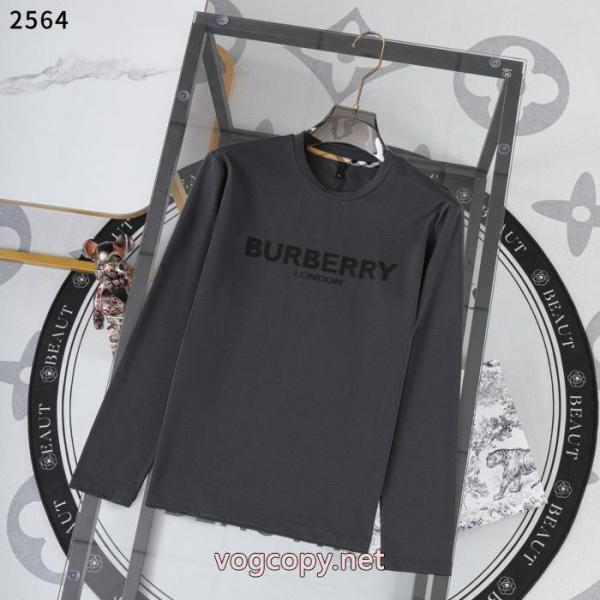 長袖Tシャツ優しげな高級人気色 国内より安く残り僅か 今人気の秘訣BURBERRY偽 ブランド 販売 4