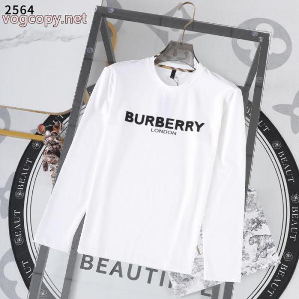 長袖Tシャツ優しげな高級人気色 国内より安く残り僅か 今人気の秘訣BURBERRY偽 ブランド 販売 3