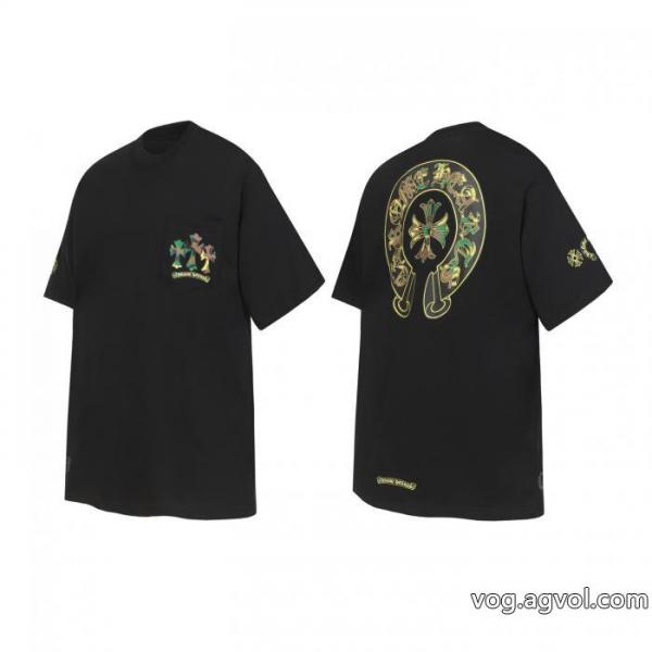偽物 通販2026限定新作 肌触りのいい セールで格安CHROME HEARTS半袖Tシャツ 0