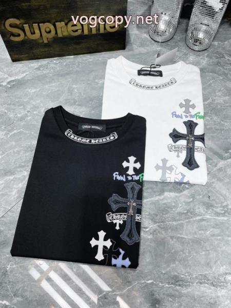 ブランド フェイク半袖Tシャツ限定！人気オススメ 高級感演出 お手頃価格でGETCHROME HEARTS 5 