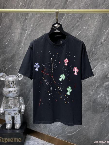 コピー ブランド 販売CHROME HEARTSギフトにオススメ 肌触り最高 豊富な色揃え半袖Tシャツ 0 