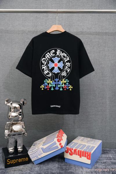 2026最新コラボ完売間近 通気性が良い 雑誌掲載偽物 ブランド ショップ半袖Tシャツクロムハーツ 0 