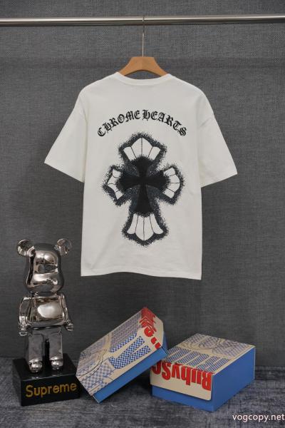 コピー ブランド 優良半袖TシャツCHROME HEARTS気分がアガる 快適な着心地 カラー豊富 0 
