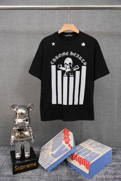 ブランド 品 コピー大人っぽく仕上げ 高級感が漂う 撥水素材CHROME HEARTS半袖Tシャツ 0 