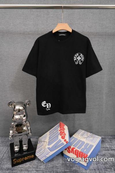 半袖Tシャツ高い人気 上品可愛い 可愛い一枚革仕立てブランド 品 激安 通販CHROME HEARTS 0 