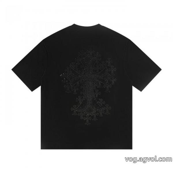 ブランド レプリカCHROME HEARTS在庫数限定 たくさん歩く日にも大活躍 韓国ファッション半袖Tシャツ 0 