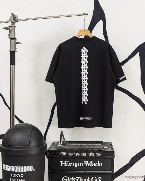 半袖Tシャツ天然着色 ギフト最適期間限定 お洒落な印象にCHROME HEARTS偽物 ブランド 0 