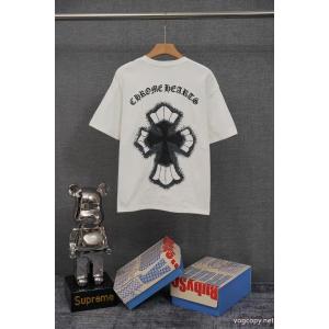 コピー ブランド 優良半袖TシャツCHROME HEARTS気分がアガる 快適な着心地 カラー豊富