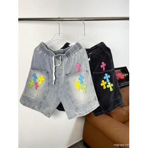 ブランド 通販店デニムショーツCHROME HEARTSオンライン限定商品 即完売必至 上品な質感