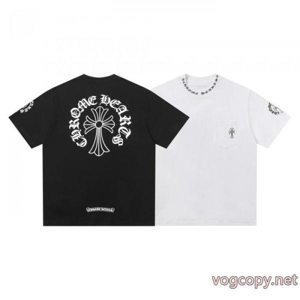 コピー ブランド 通販個性的なデザイン  NEW　新作  2026らしい華やか半袖TシャツCHROME HEARTS 7 