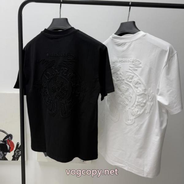 半袖Tシャツブランド レプリカCHROME HEARTS今年風 一生モノ 最新作防热性 5