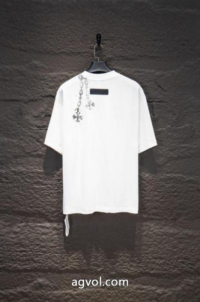大人可愛い 大特価完売品! ディテールが可愛いスーパー コピー CHROME HEARTS半袖Tシャツ 5
