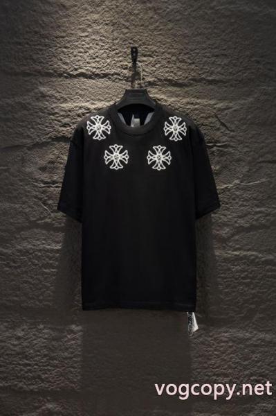 半袖TシャツCHROME HEARTS上品オトナ感 トレンド感溢れた ユニセックスブランド 偽物 2