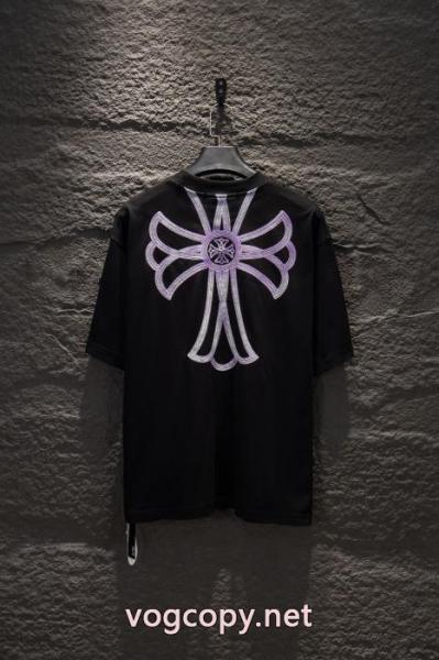 半袖TシャツCHROME HEARTS上品オトナ感 トレンド感溢れた ユニセックスブランド 偽物 4