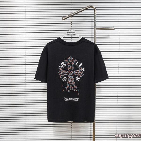 ブランド コピー 品CHROME HEARTS素敵なスタイルで夏の定番 秀作モデル 人気急上昇中半袖Tシャツ 0 