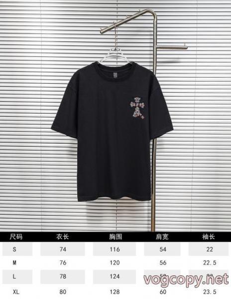 ブランド コピー 品CHROME HEARTS素敵なスタイルで夏の定番 秀作モデル 人気急上昇中半袖Tシャツ 5 