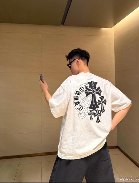 ブランド レプリカCHROME HEARTS半袖Tシャツ高級感ある 新作追加 ストリート系原宿系  0 
