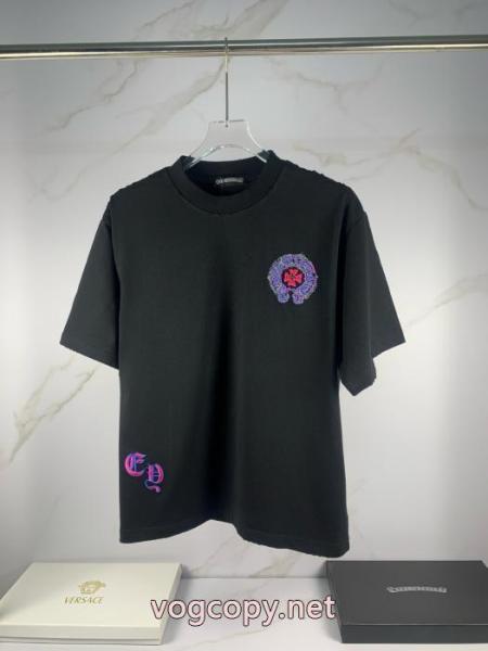 大活躍間違いなし 新作をご紹介 人気上昇中半袖Tシャツブランド コピー ショップCHROME HEARTS 5 