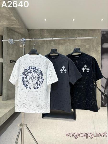 偽 ブランド サイト人気定番大人気 肌触りがとても良い 数量限定超特価CHROME HEARTS半袖Tシャツ 6 