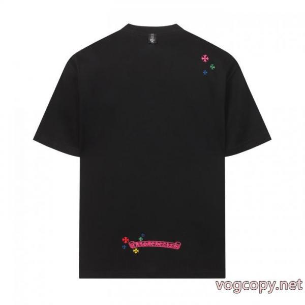 上品キレイ VIPセールで奇跡 透け感優しいブランド アクセサリー 激安半袖TシャツCHROME HEARTS 5