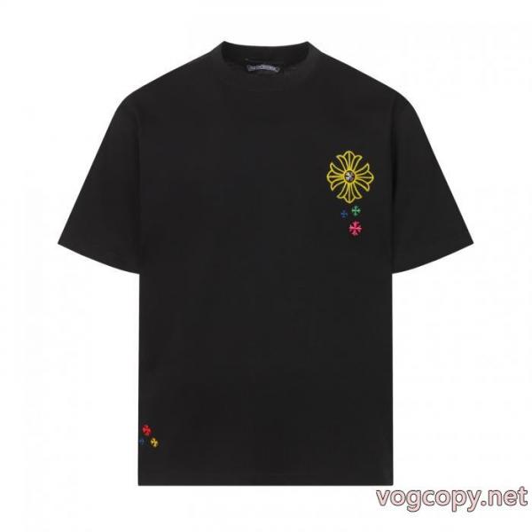 上品キレイ VIPセールで奇跡 透け感優しいブランド アクセサリー 激安半袖TシャツCHROME HEARTS 6