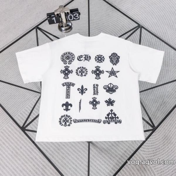 ブランド 偽物今年流行 期間限定セール デザイン性の高いCHROME HEARTS半袖Tシャツ 0 