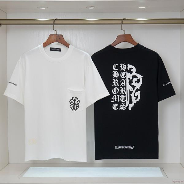 肌触りの気持ちい〜  激安大特価得価 定番のストリートスタイル半袖TシャツCHROME HEARTS激安 ブランド 通販 0 