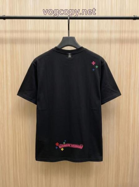 お洒落に魅せる HOT品質保証 大人気ブランドクロムハーツブランド コピー 着払い半袖Tシャツ 5 