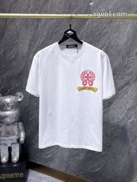 クロムハーツブランド アクセサリー 激安セレブ風 高級素材 人気定番半袖Tシャツ 2