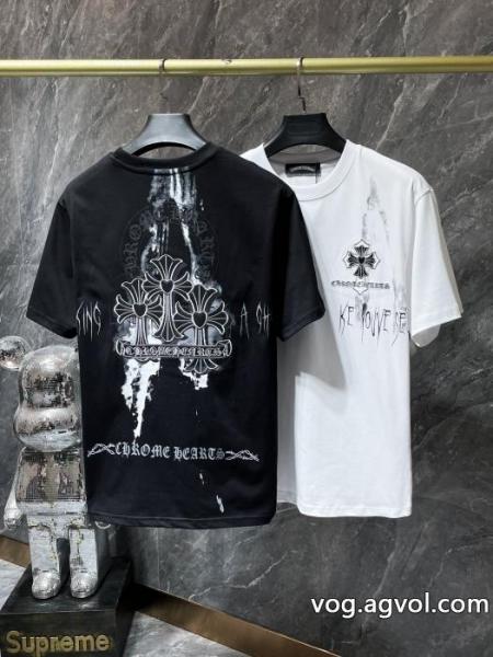 激安 通販 専門ロゴが素敵 上品スタイル 新作売切れ続出半袖TシャツCHROME HEARTS 0