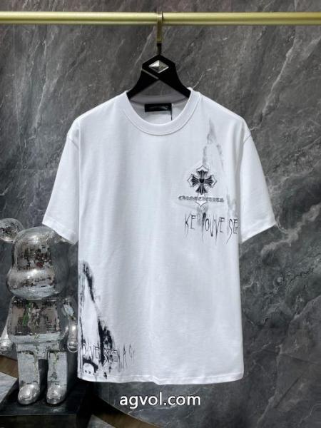激安 通販 専門ロゴが素敵 上品スタイル 新作売切れ続出半袖TシャツCHROME HEARTS 1