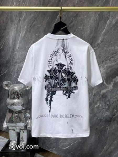 激安 通販 専門ロゴが素敵 上品スタイル 新作売切れ続出半袖TシャツCHROME HEARTS 2