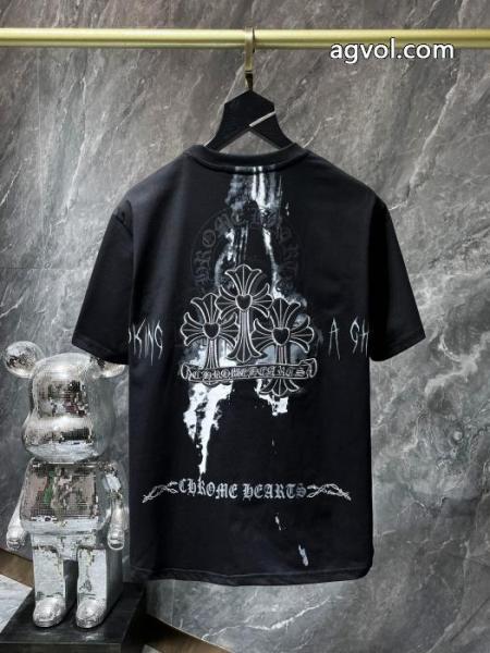 激安 通販 専門ロゴが素敵 上品スタイル 新作売切れ続出半袖TシャツCHROME HEARTS 6