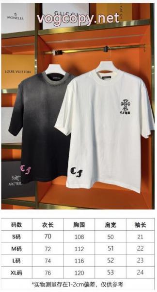注目新ブランド 格安新品 カッコカワイイ通販 ブランド半袖TシャツCHROME HEARTS 5 