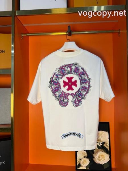 人気急上昇中 人気NO.1 優れた品質半袖TシャツCHROME HEARTSスーパー コピー 通販 4