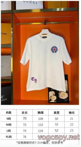 人気急上昇中 人気NO.1 優れた品質半袖TシャツCHROME HEARTSスーパー コピー 通販 5
