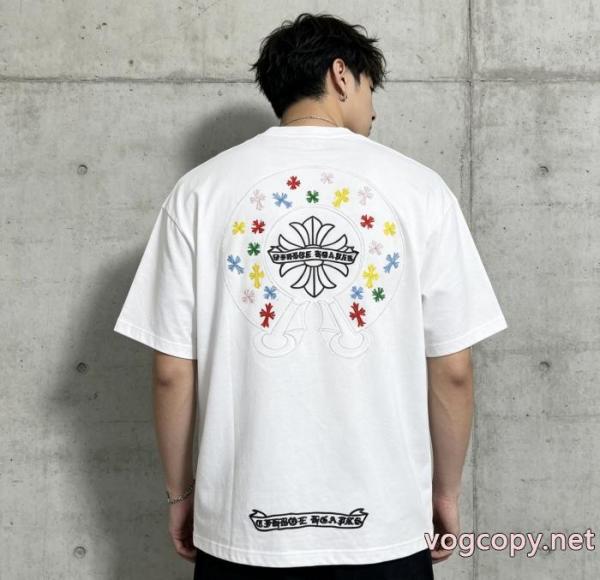 安価 使い勝手の良いトレンド 2026季新作品激安 ブランドCHROME HEARTS半袖Tシャツ 4