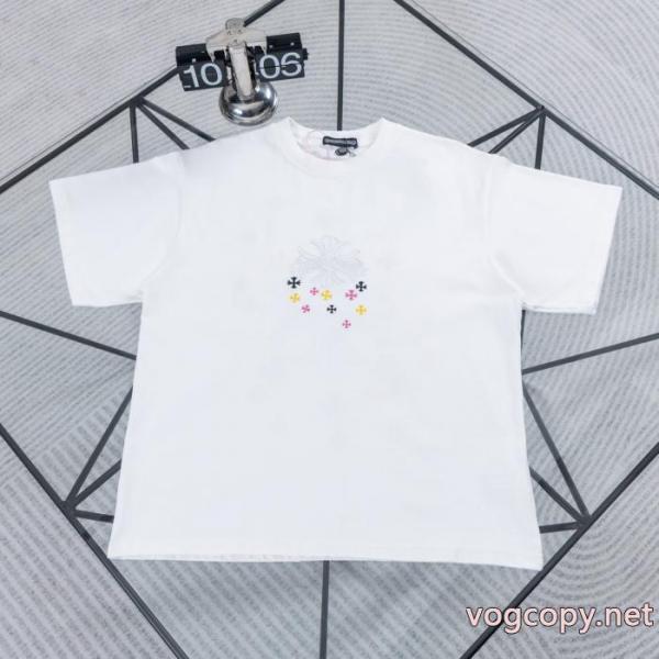ブランド 品 激安 通販CHROME HEARTSお手頃価格 お勧め カワイイ雰囲気半袖Tシャツ 5 