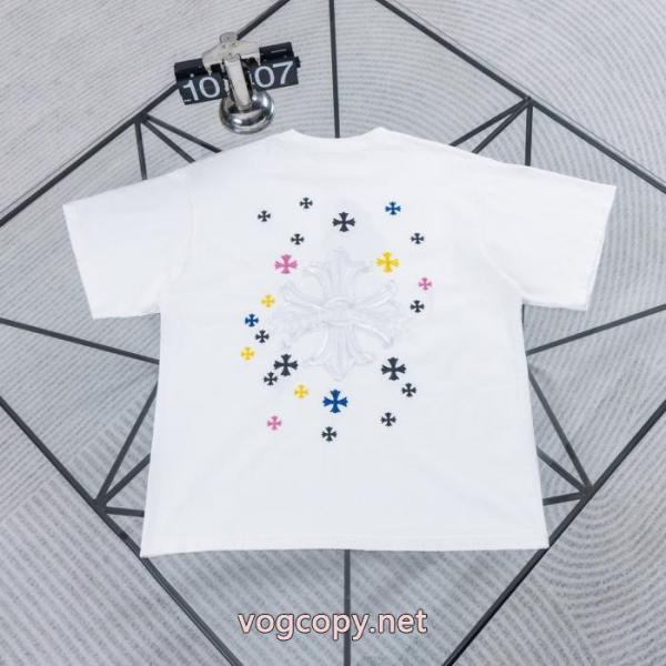 ブランド 品 激安 通販CHROME HEARTSお手頃価格 お勧め カワイイ雰囲気半袖Tシャツ 6 