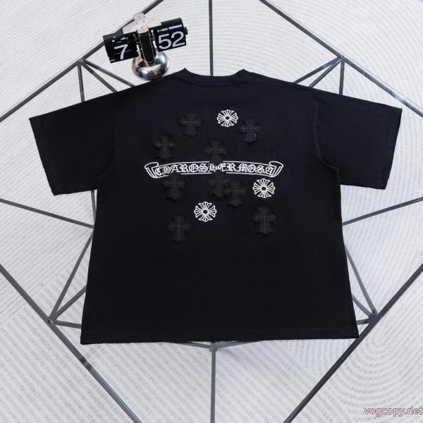欧米韓流/雑誌  夏大人気のアイテム 人気商品は即品切れ半袖TシャツCHROME HEARTSコピー 品 ブランド 0 