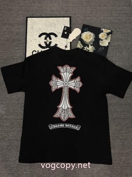 CHROME HEARTS爆買い正規品 セール価格でお得 大人でお上品半袖Tシャツブランド コピー 通販 3