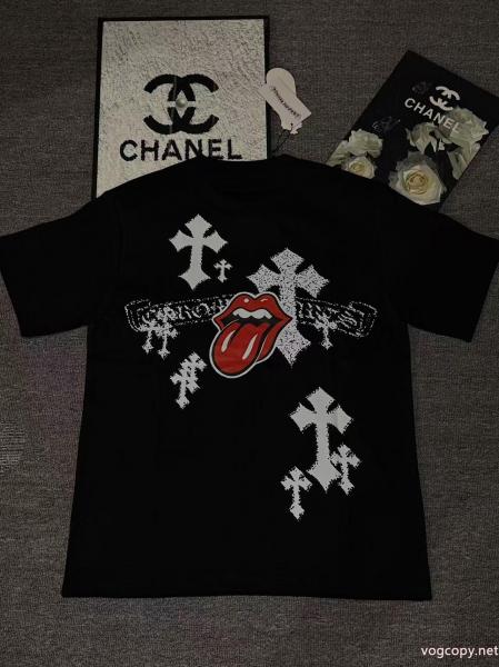偽 ブランド 購入期間限定激安 大人気商品 一気に明るい2026のスタイル半袖TシャツCHROME HEARTS 0 