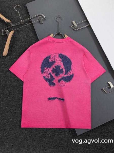 2026ファッション 雑誌掲載 夏に絶対使える限定的偽物 ブランドCHROME HEARTS半袖Tシャツ 0