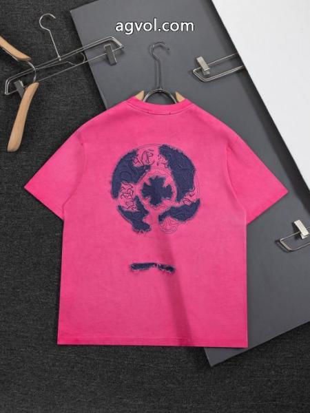 2026ファッション 雑誌掲載 夏に絶対使える限定的偽物 ブランドCHROME HEARTS半袖Tシャツ 5