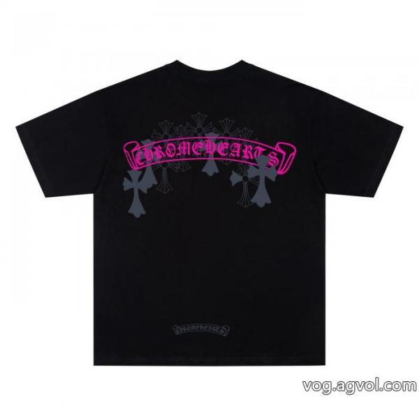 偽物 ブランド半袖TシャツCHROME HEARTSストリート系 やっぱり欲しい即発送 2026最新入荷 0
