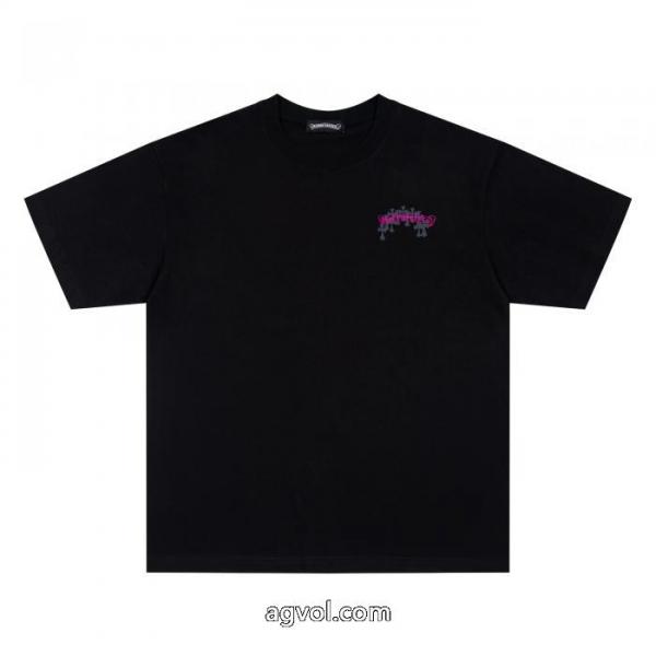 偽物 ブランド半袖TシャツCHROME HEARTSストリート系 やっぱり欲しい即発送 2026最新入荷 4