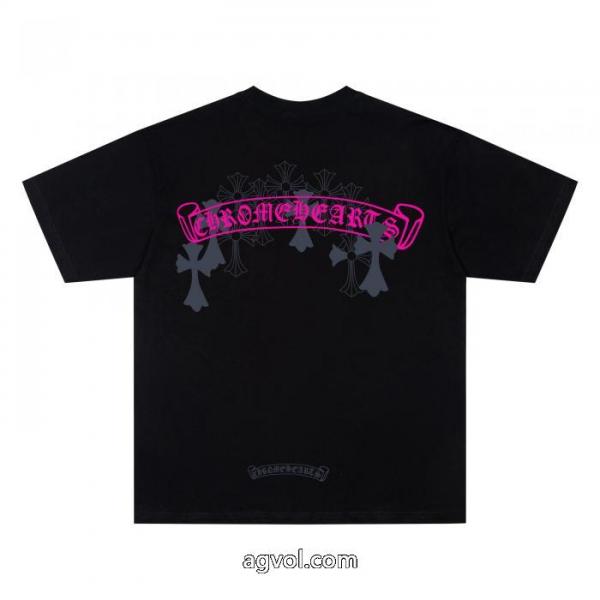 偽物 ブランド半袖TシャツCHROME HEARTSストリート系 やっぱり欲しい即発送 2026最新入荷 5