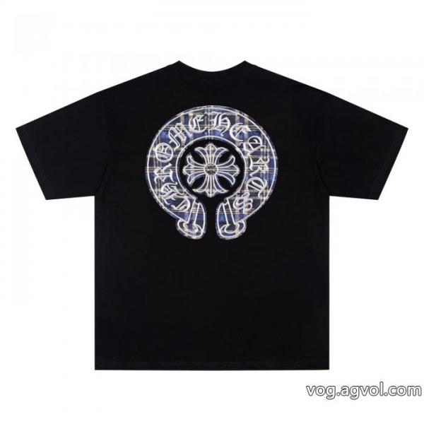 夏春物先行発売 26-26AW 即発送OKCHROME HEARTS半袖Tシャツブランド 激安 0