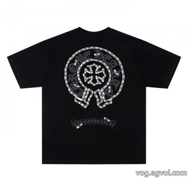 コピー 商品 通販期間限定SALE 2026流行り シンプルなデザインクロムハーツ半袖Tシャツ 0
