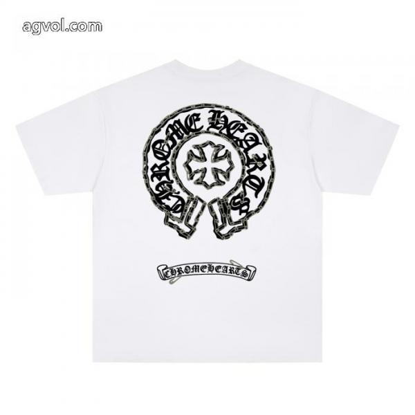 コピー 商品 通販期間限定SALE 2026流行り シンプルなデザインクロムハーツ半袖Tシャツ 3